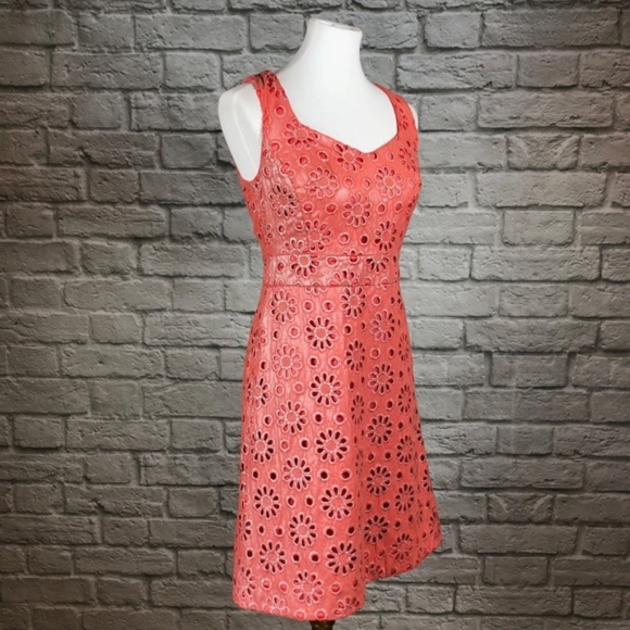 Maeve Anthropologie Coralshine Eyelet Dress - Picture 4 of 7